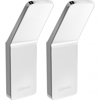 Крючок одинарный LEMARK SMOOTH LINE для полотенец 2 шт хром
